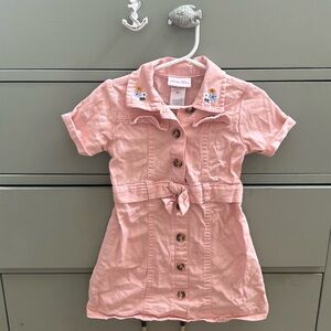 Muted Pink Denim Dress size 3T